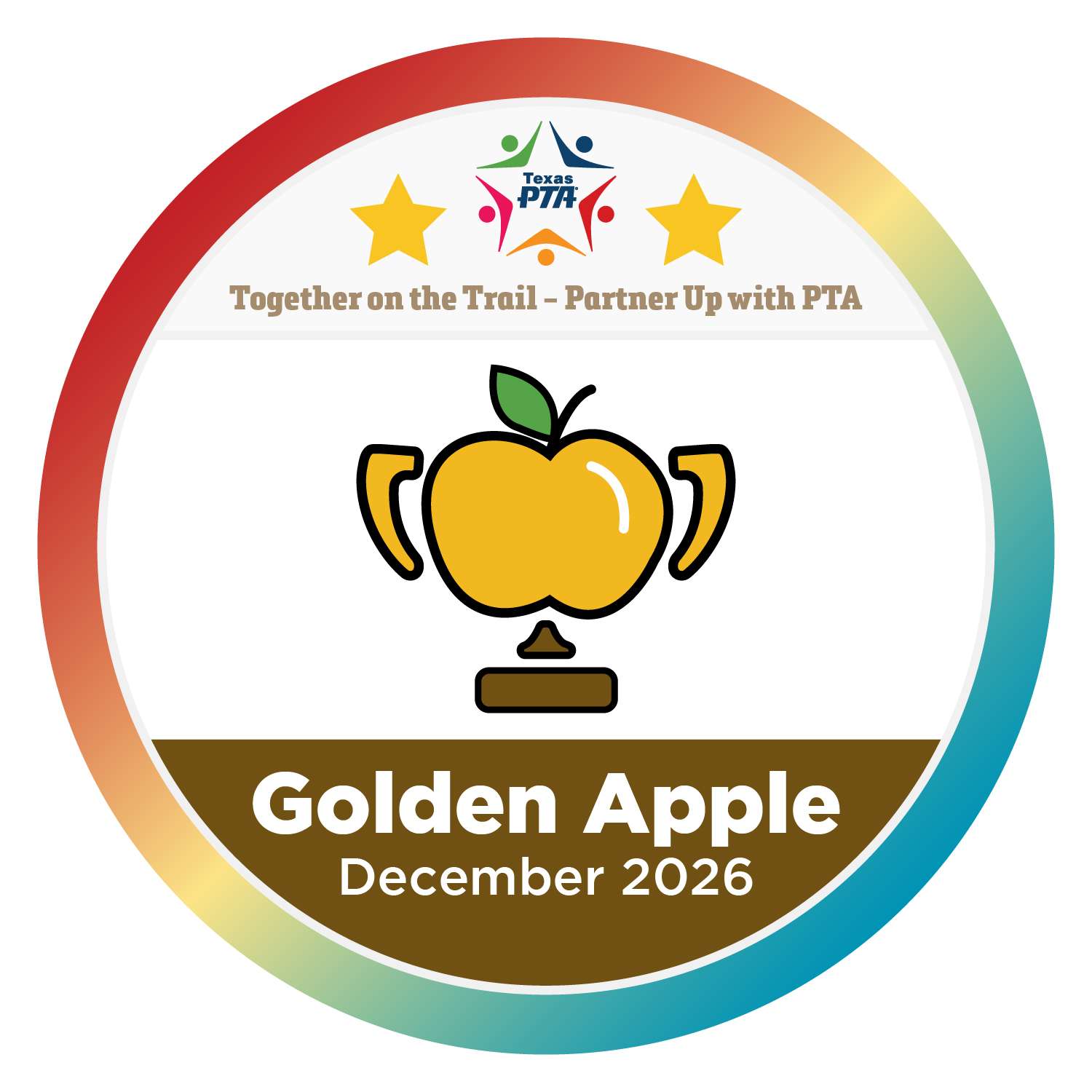 Texas PTA Golden Apple Award for December 2026, awarded early
